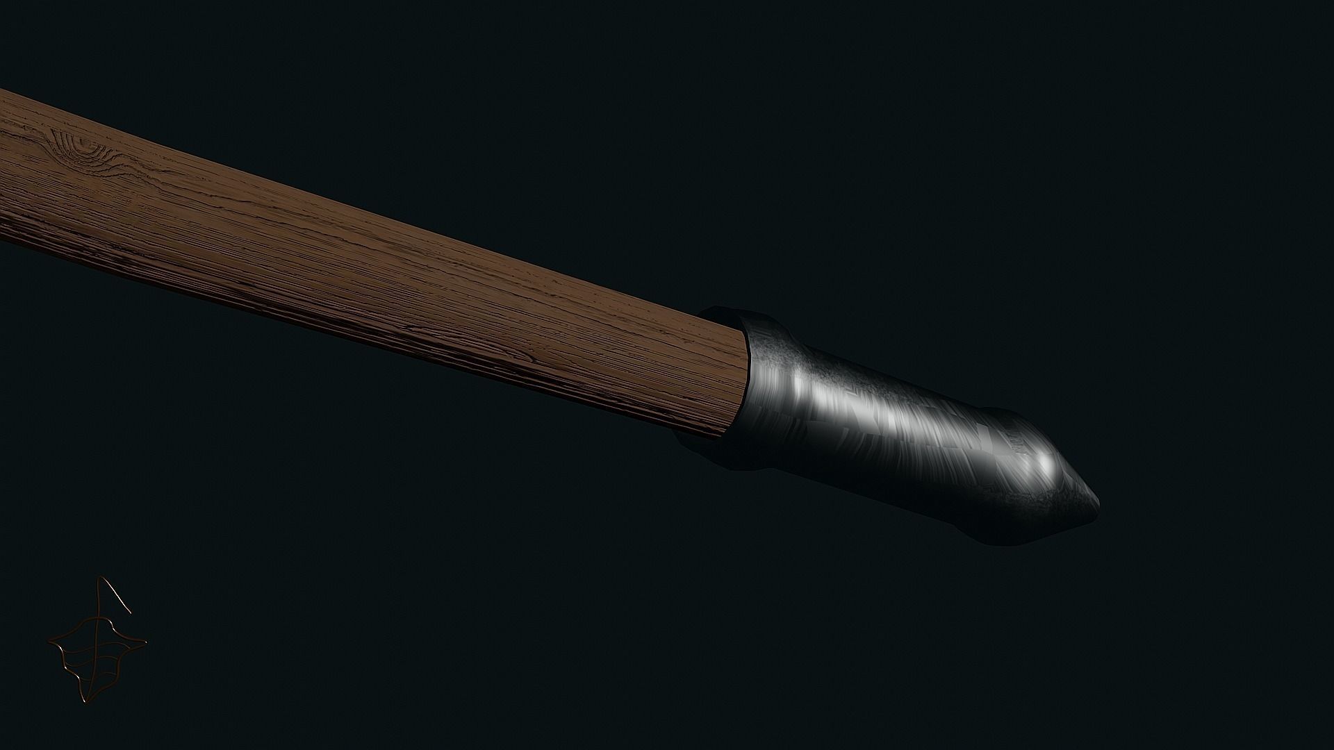 Pagan Battle axe Low-poly 3D model_5