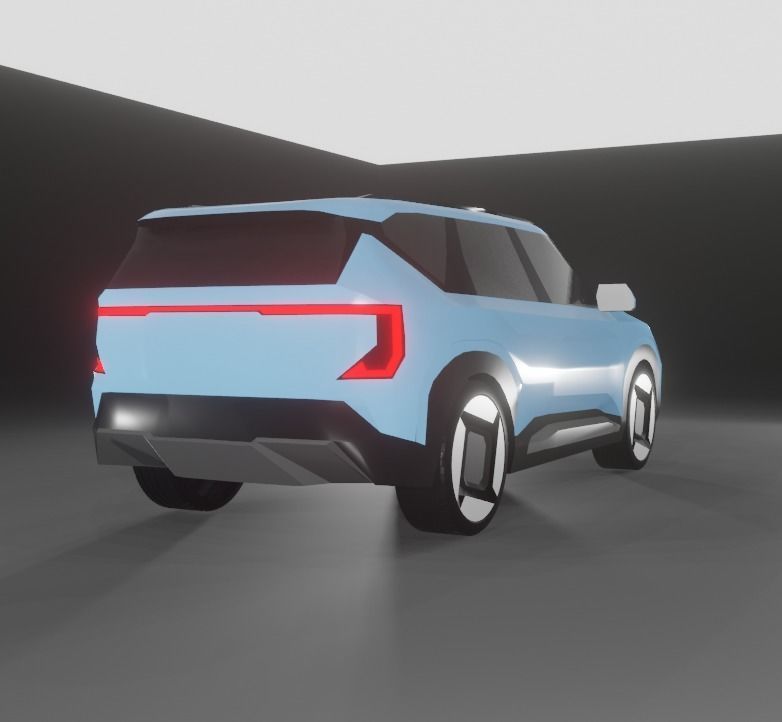 Kia EV5 Low-poly 3D model_9