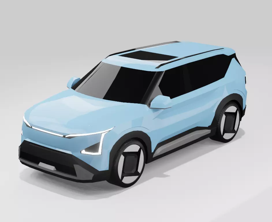 Kia EV5 Low-poly 3D model_0