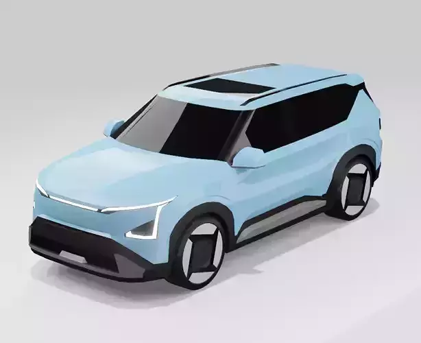 Kia EV5 Low-poly 3D model