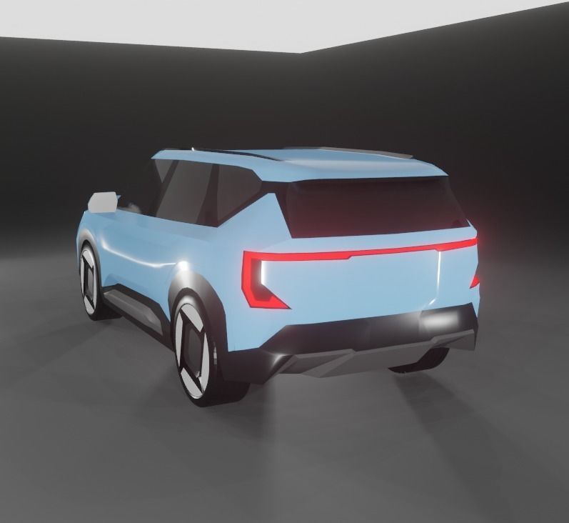 Kia EV5 Low-poly 3D model_3