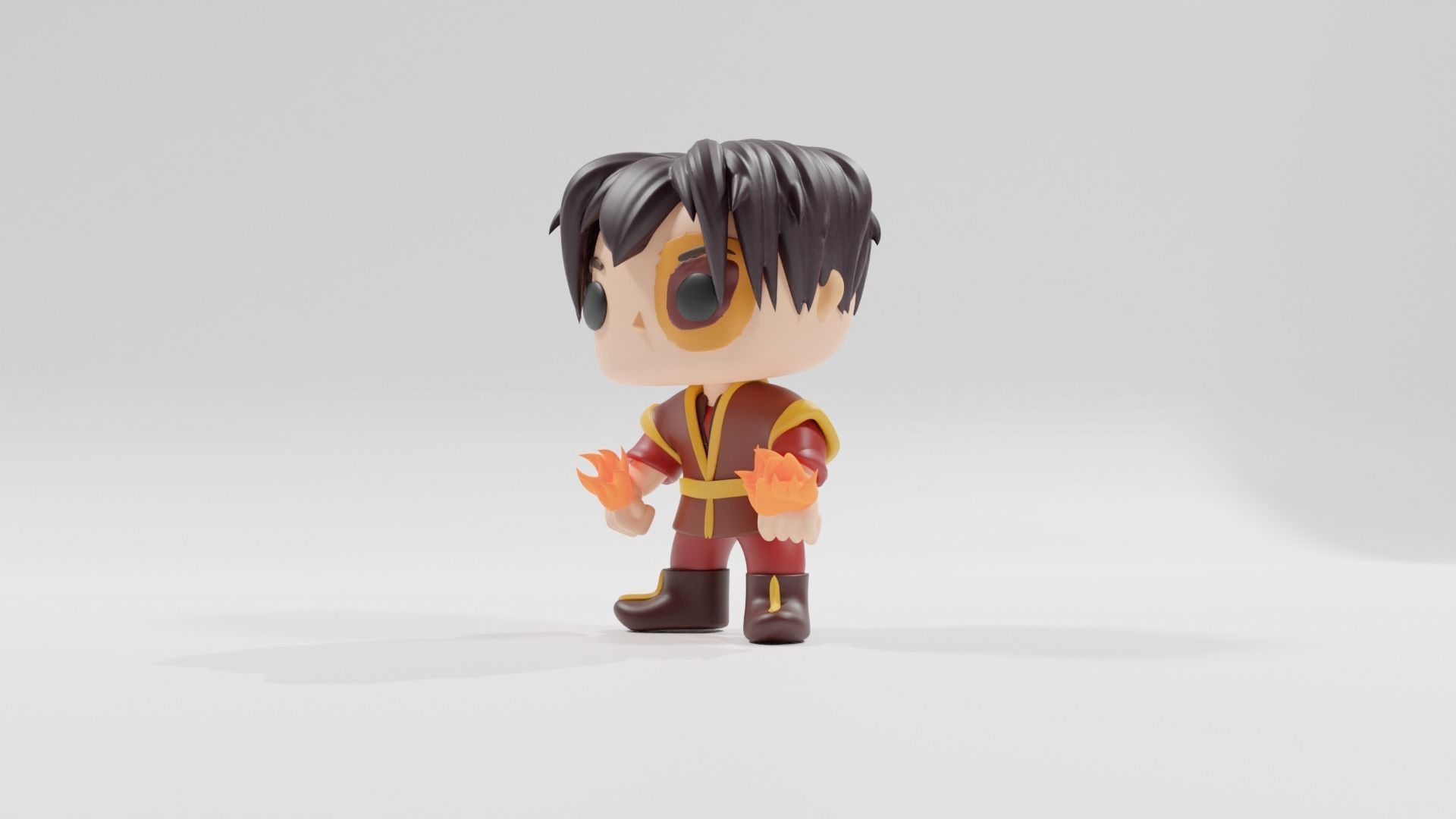 Avatar The Last Airbender Zuko  funko pop 3D print model_4