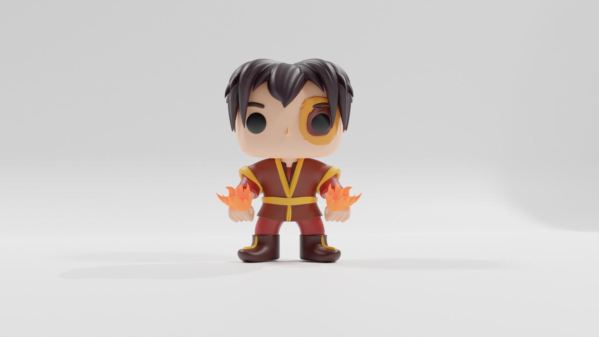 Avatar The Last Airbender Zuko  funko pop 3D print model_6