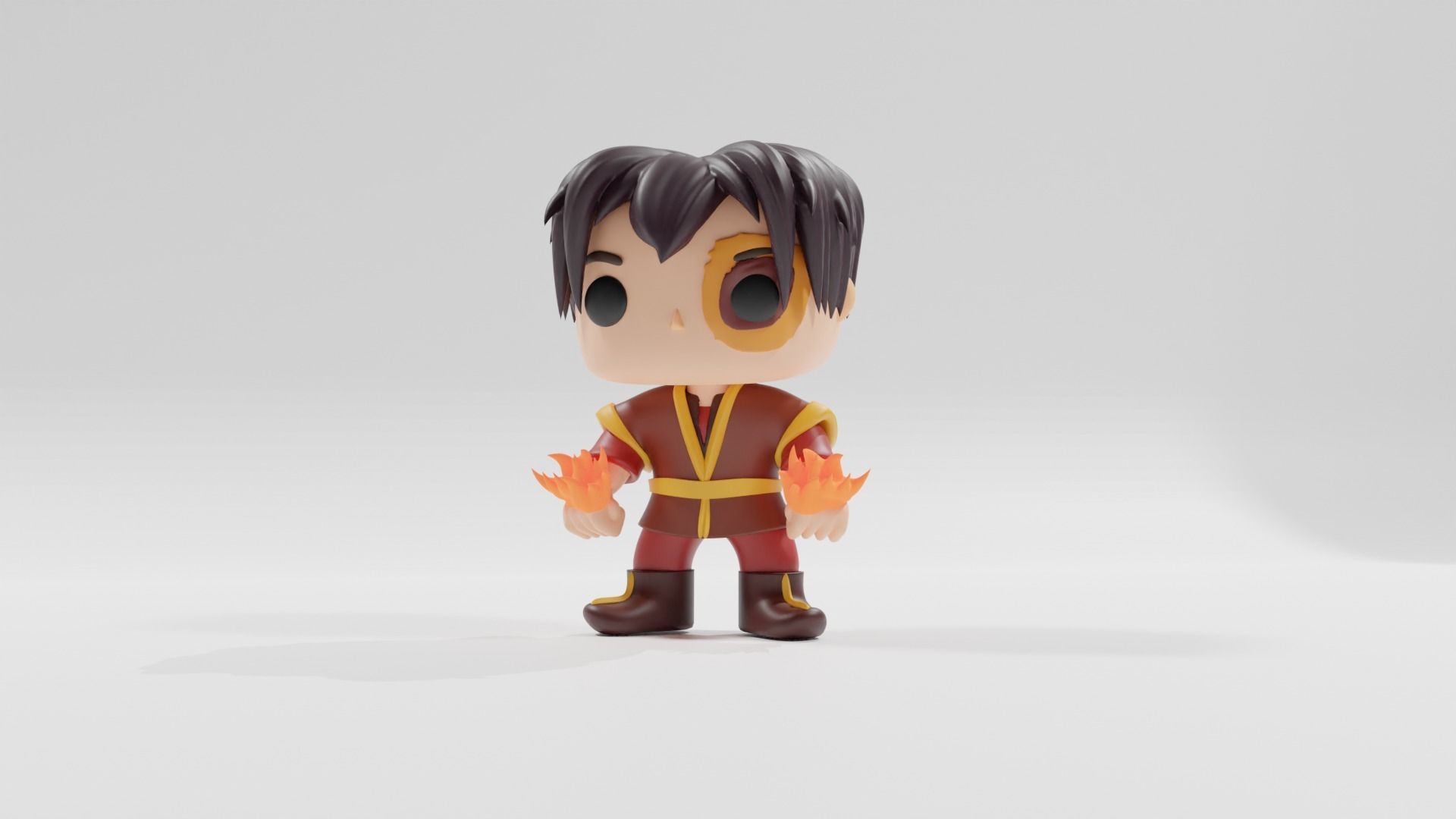 Avatar The Last Airbender Zuko  funko pop 3D print model_5