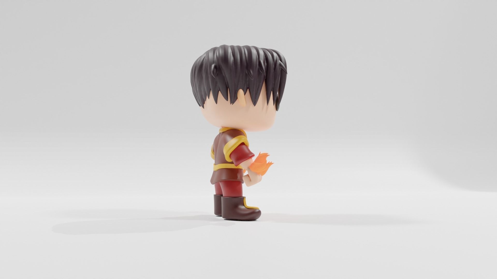 Avatar The Last Airbender Zuko  funko pop 3D print model_9