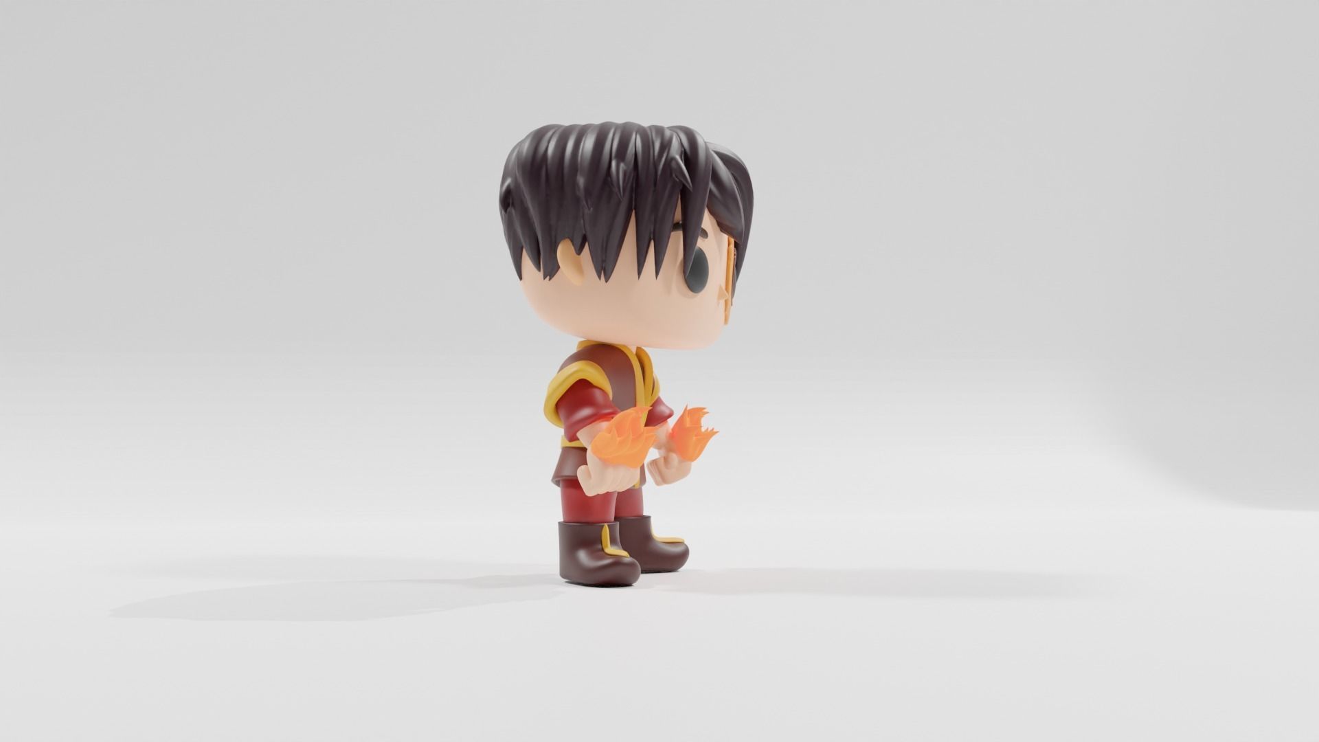 Avatar The Last Airbender Zuko  funko pop 3D print model_8