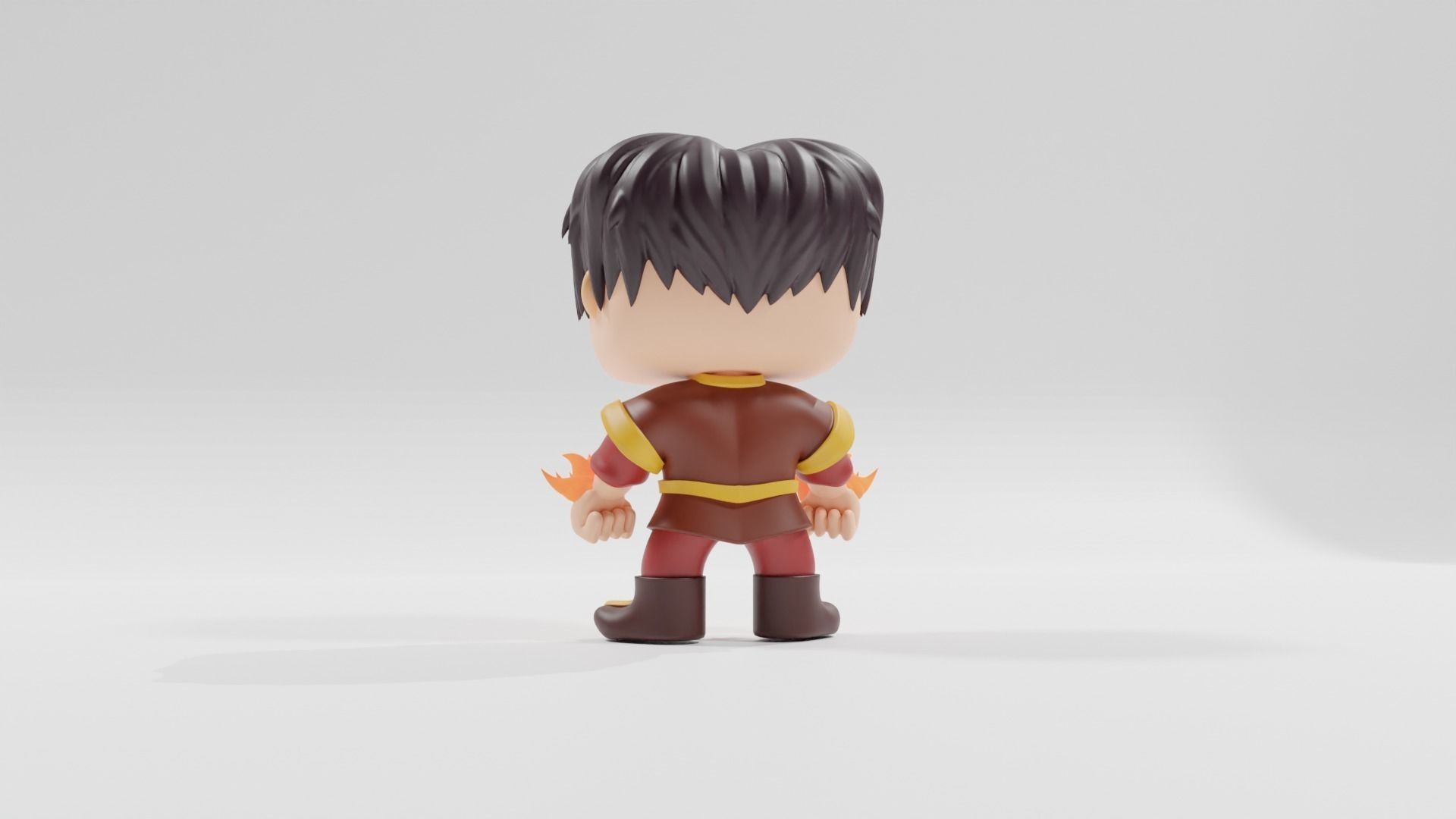 Avatar The Last Airbender Zuko  funko pop 3D print model_12