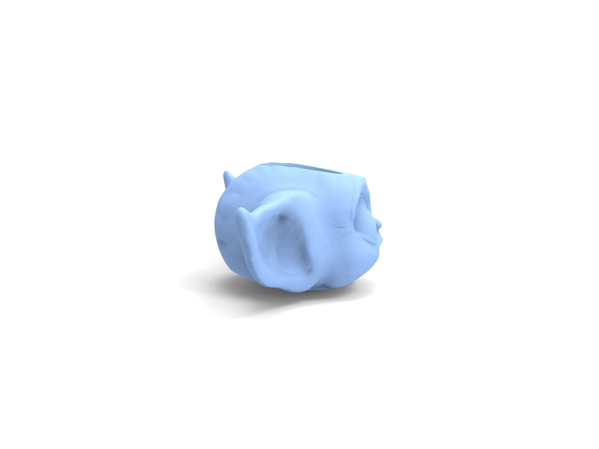 BABY YODA MATTE FOR 3D PRINTING 3D model_8
