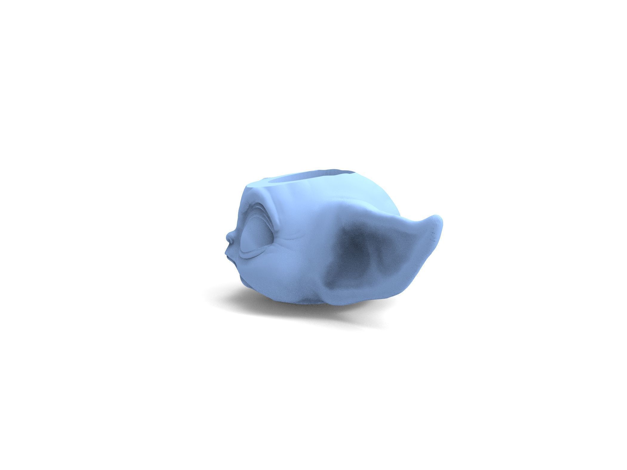 BABY YODA MATTE FOR 3D PRINTING 3D model_3