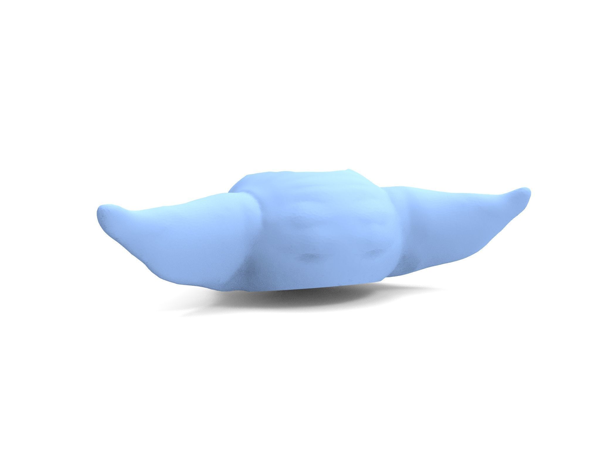 BABY YODA MATTE FOR 3D PRINTING 3D model_5