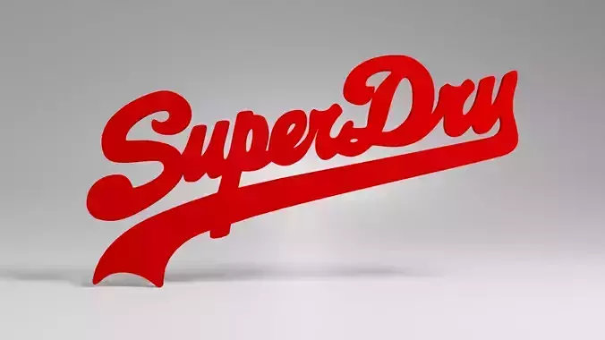 SuperDry Logo 3D model