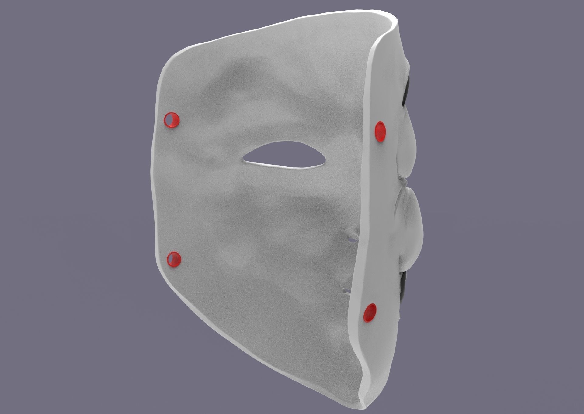 Guy Fawkes Mask 3D print model_11