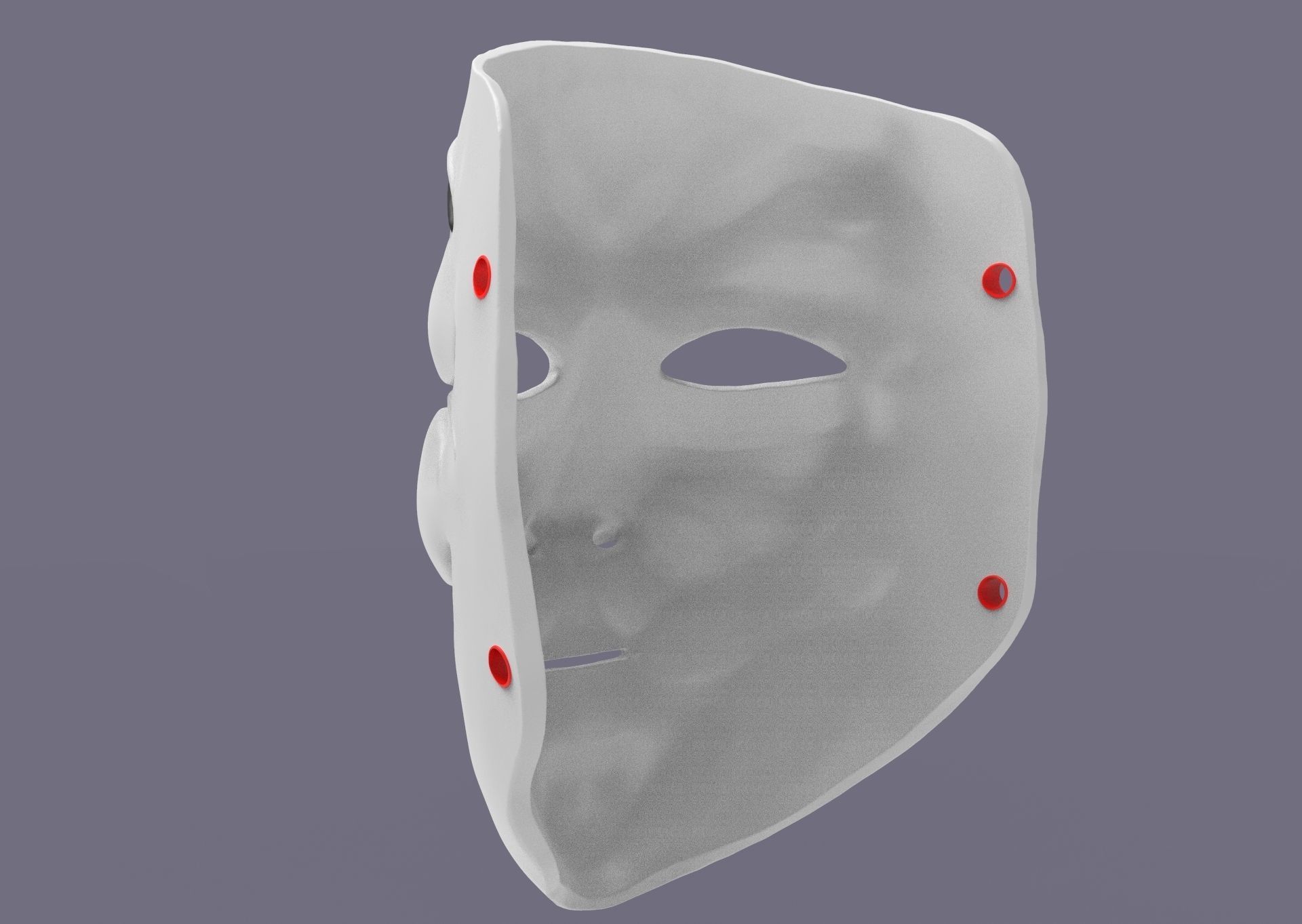 Guy Fawkes Mask 3D print model_9