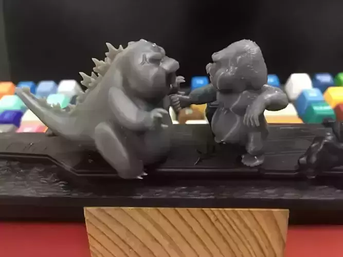 KONG VS GODZILLA CHIBI - 3D PRINT 3D print model