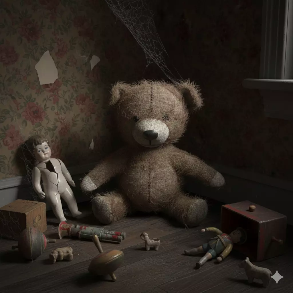 Worn Teddy Bear Low-poly 3D model