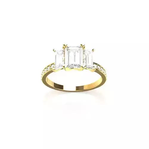 Baguette Engagement Ring