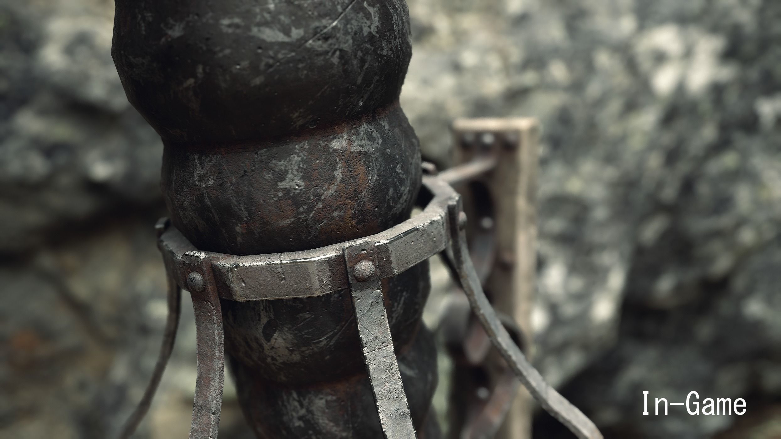 Wall Torch Low-poly 3D model_16