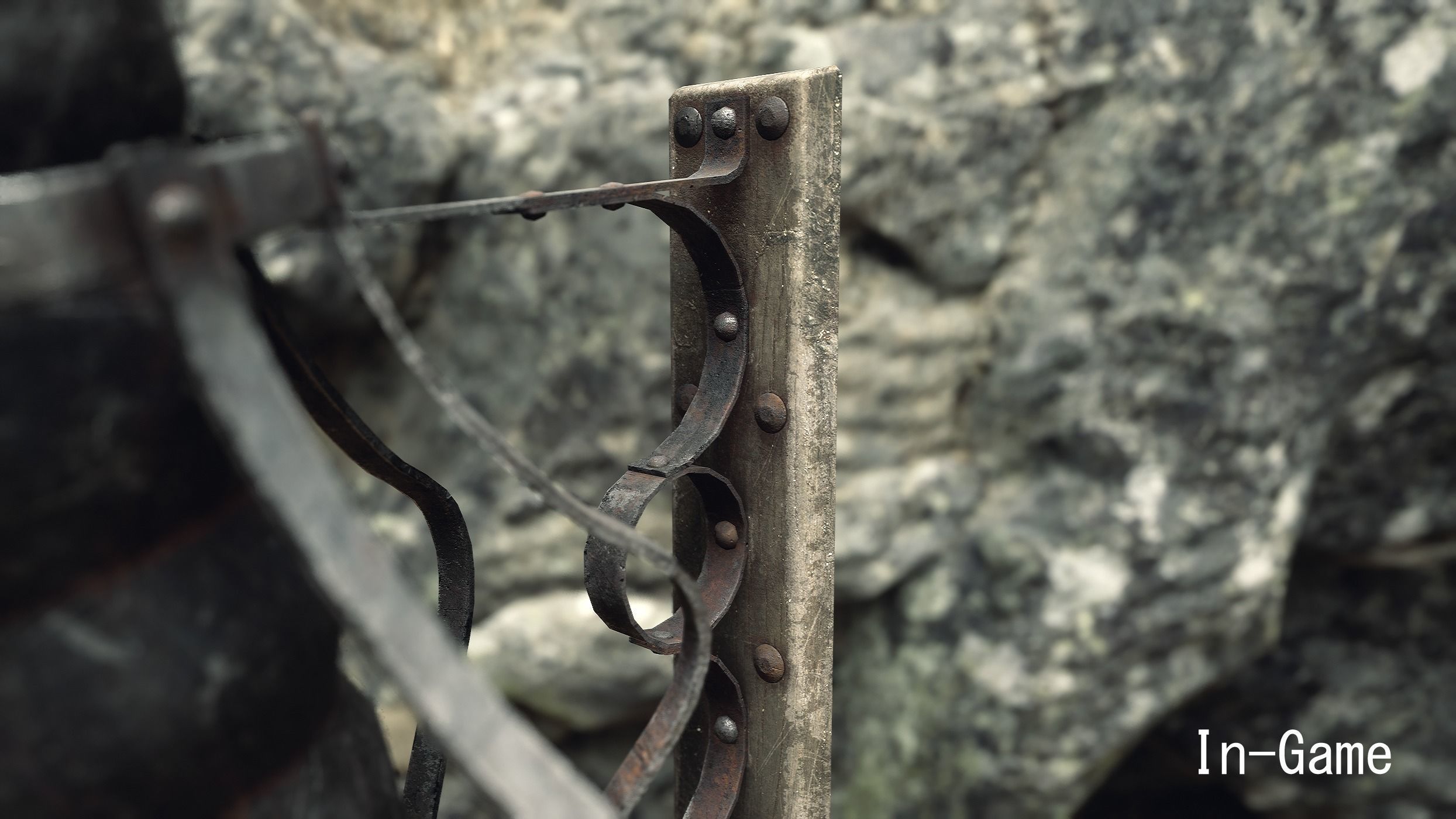 Wall Torch Low-poly 3D model_14