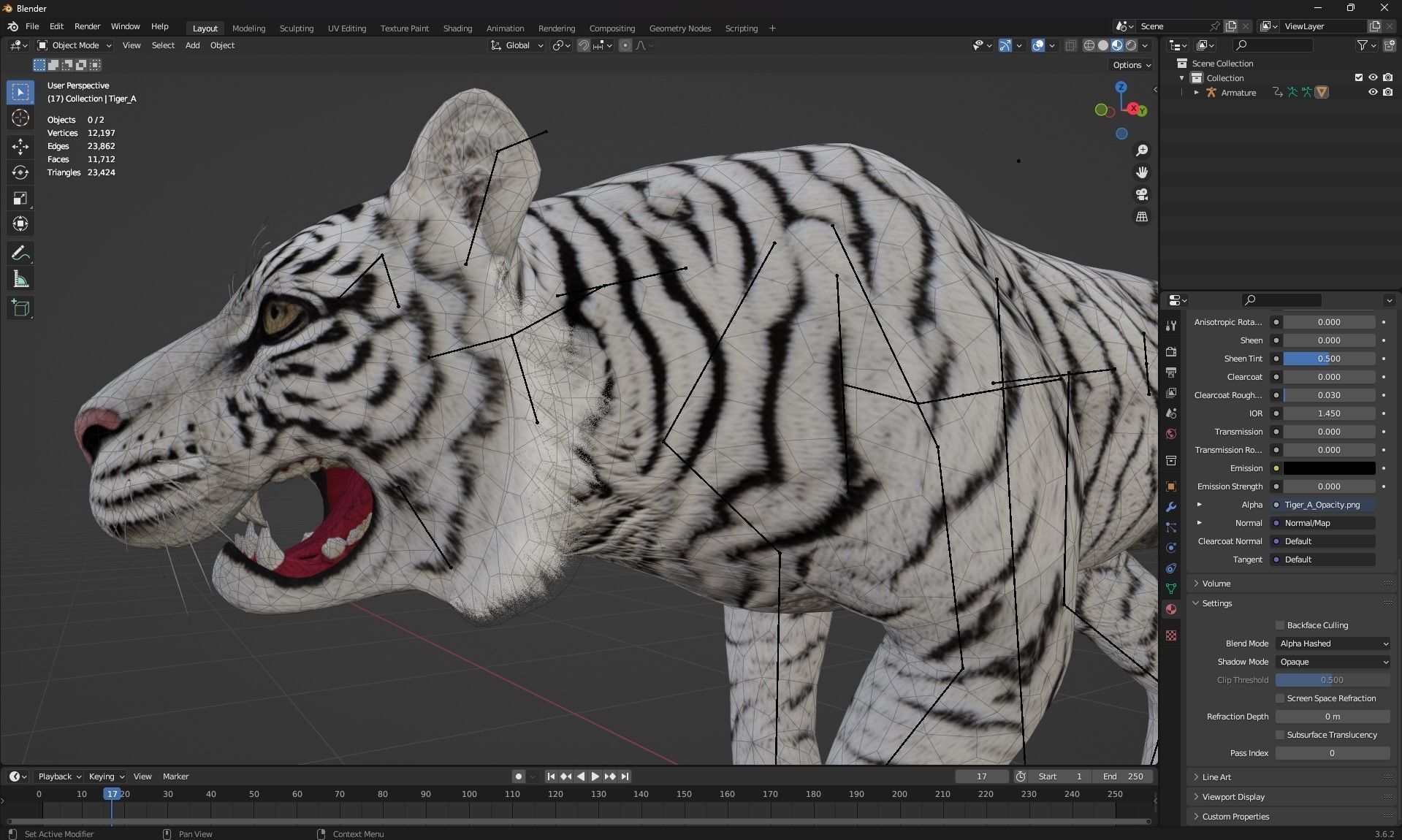 Tiger A2 3D model_21