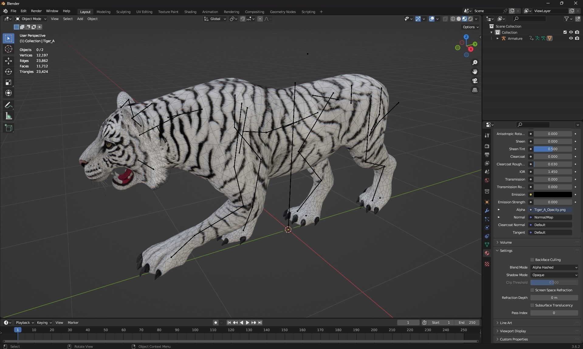 Tiger A2 3D model_18