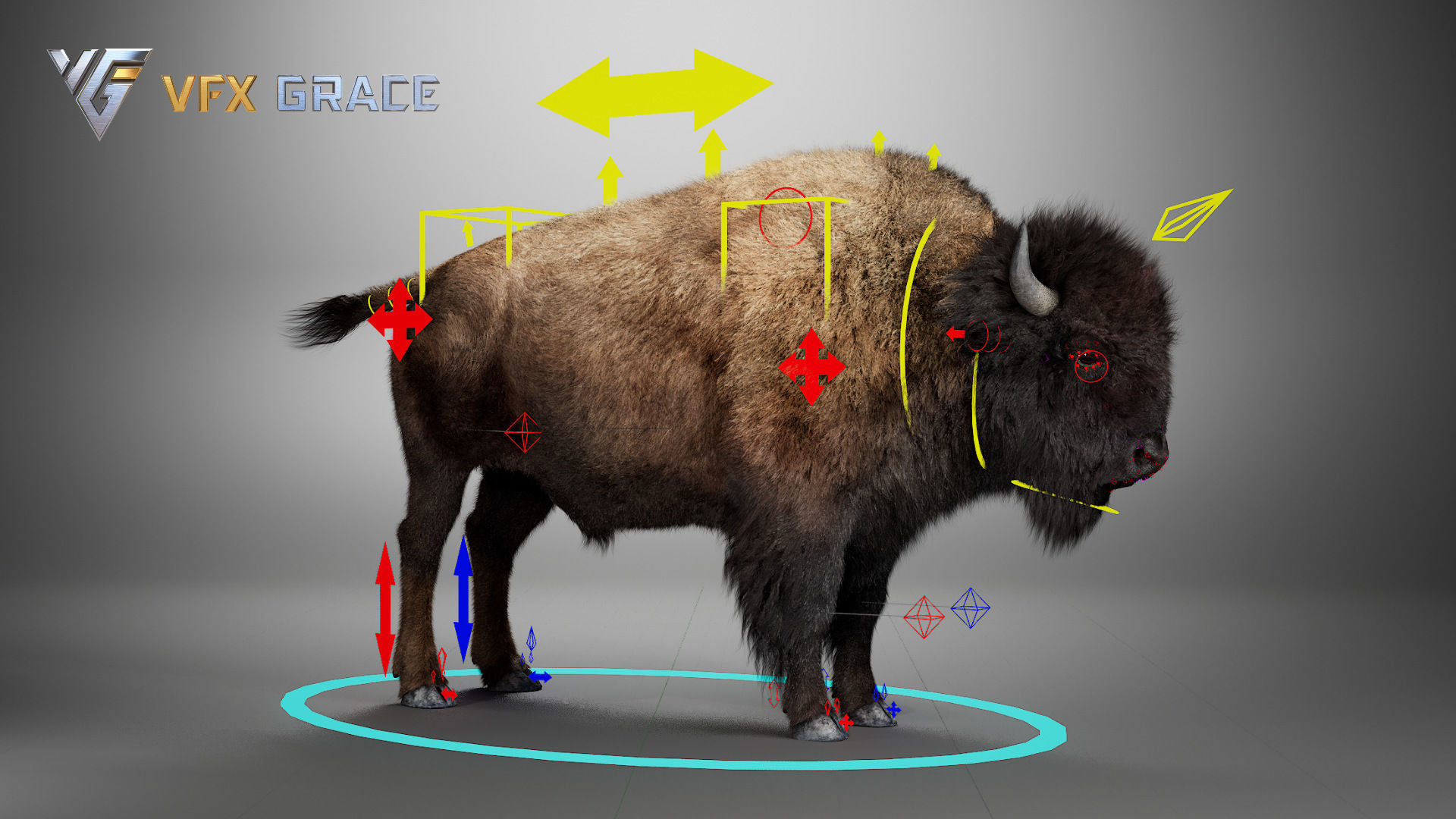 Bison Male UE Character Asset 3D model_19