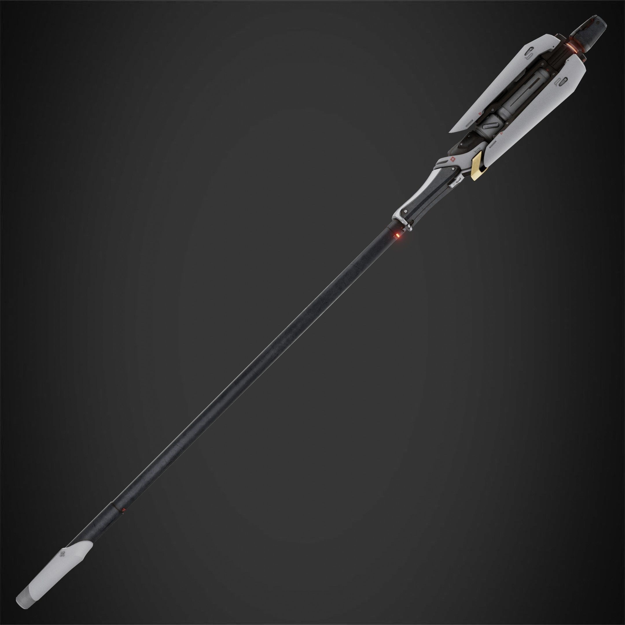 Overwatch Mercy Caduceus Staff for Cosplay 3D print model_4