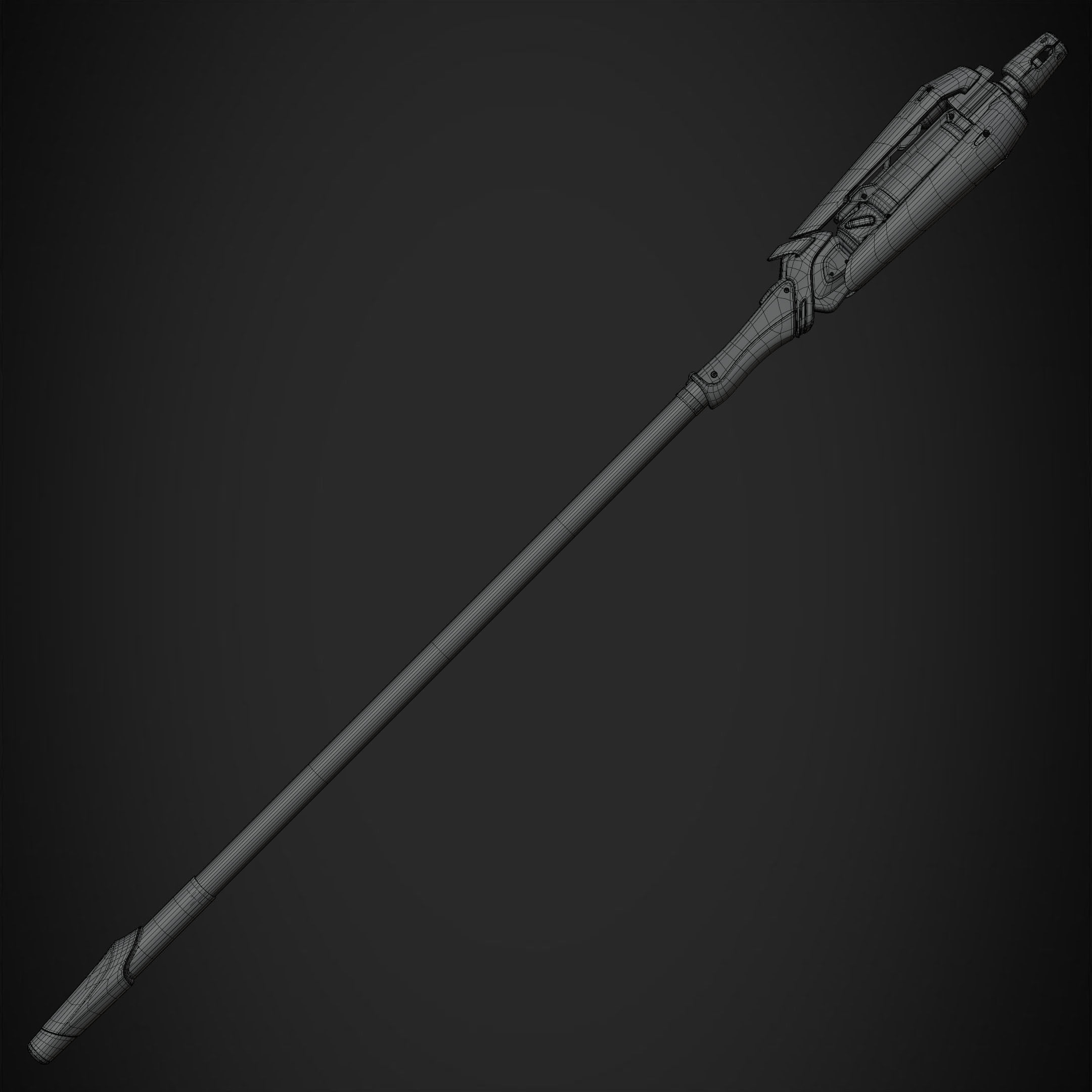 Overwatch Mercy Caduceus Staff for Cosplay 3D print model_18