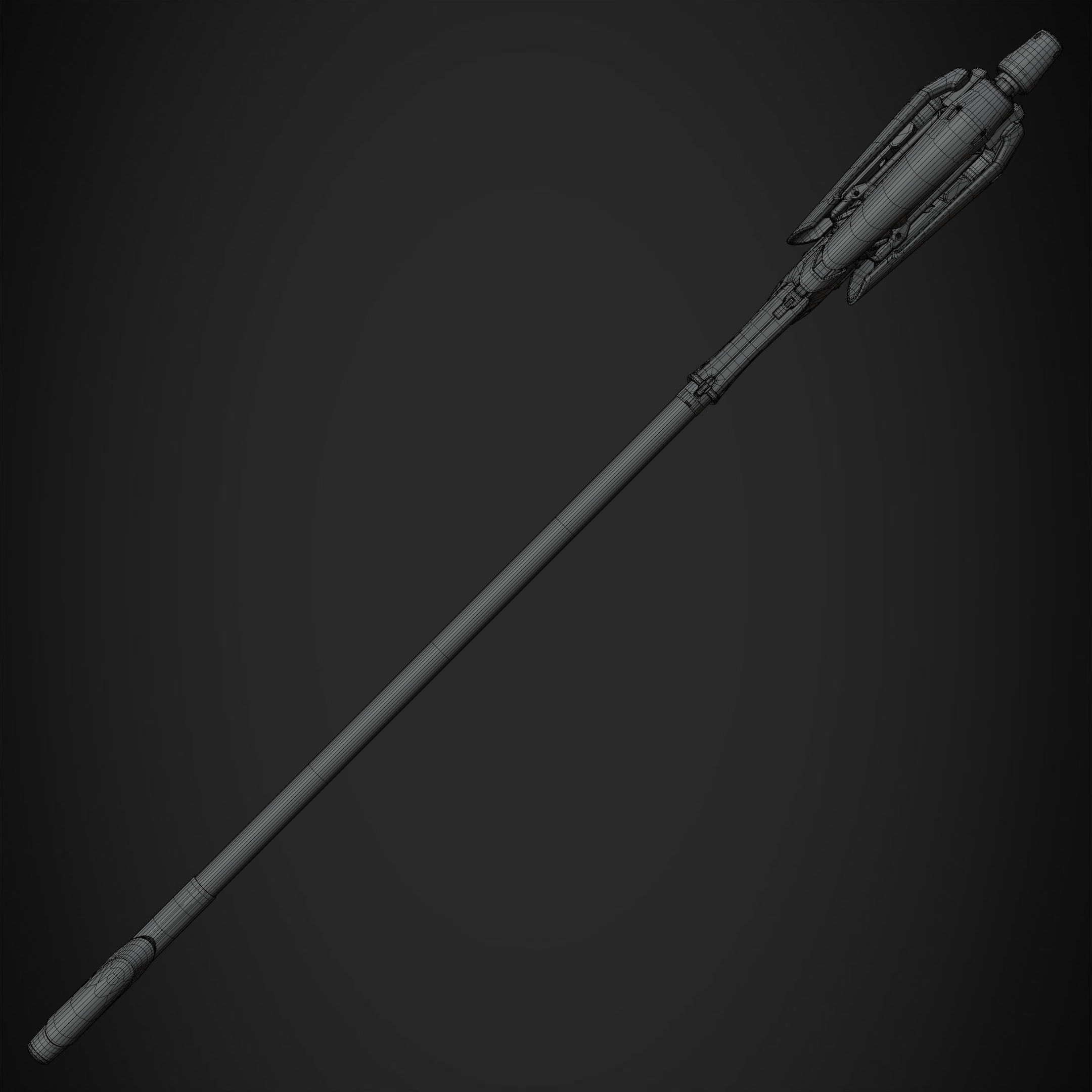 Overwatch Mercy Caduceus Staff for Cosplay 3D print model_20