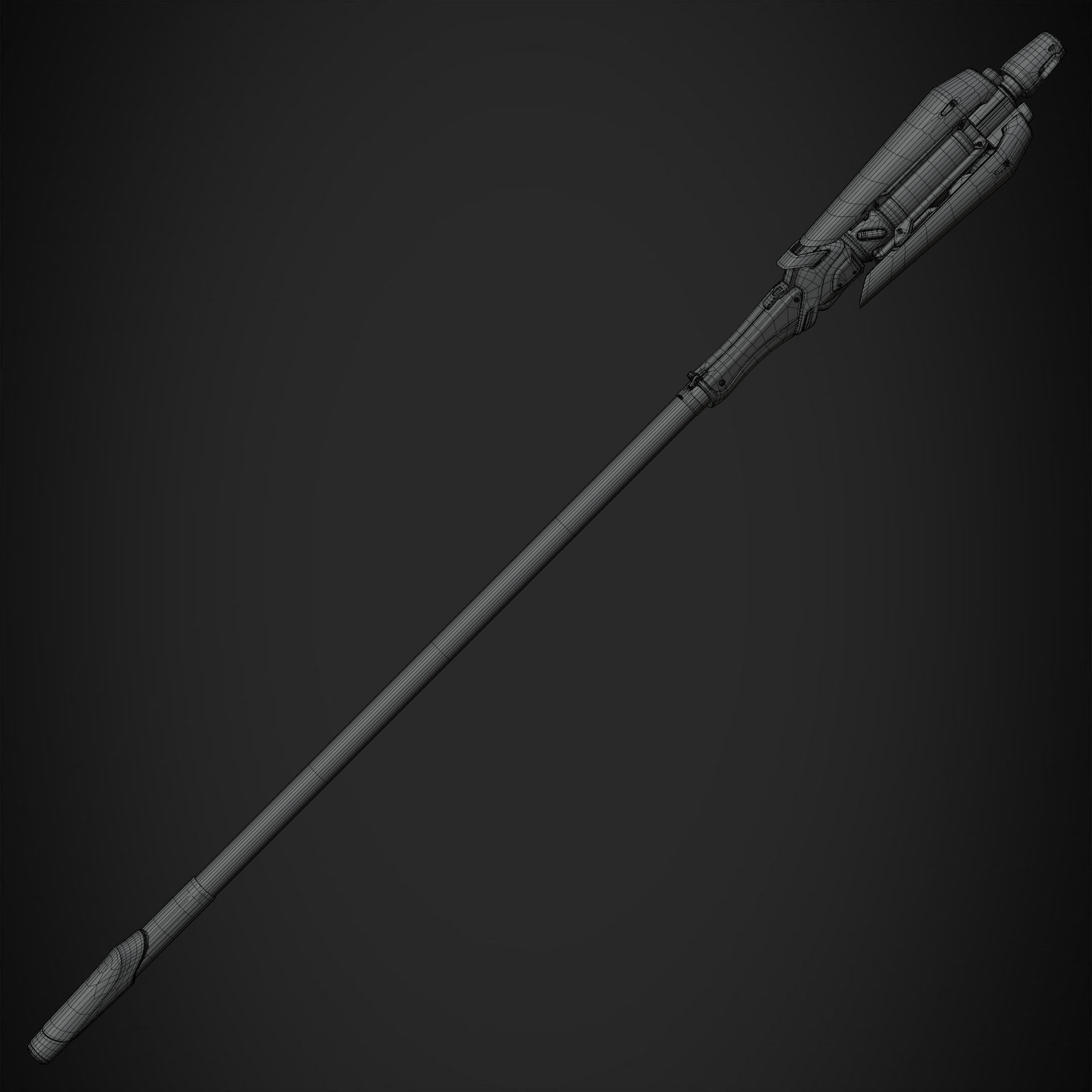 Overwatch Mercy Caduceus Staff for Cosplay 3D print model_16