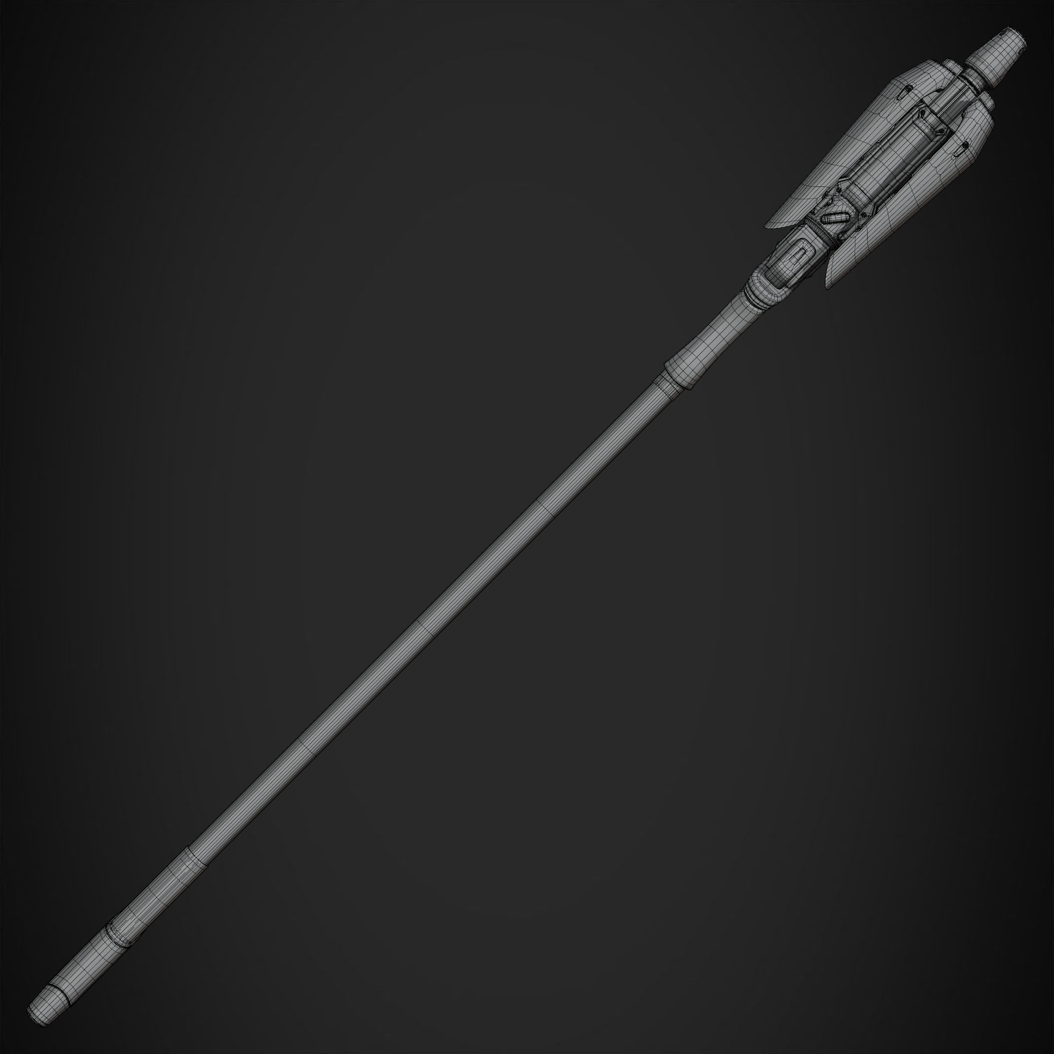Overwatch Mercy Caduceus Staff for Cosplay 3D print model_14