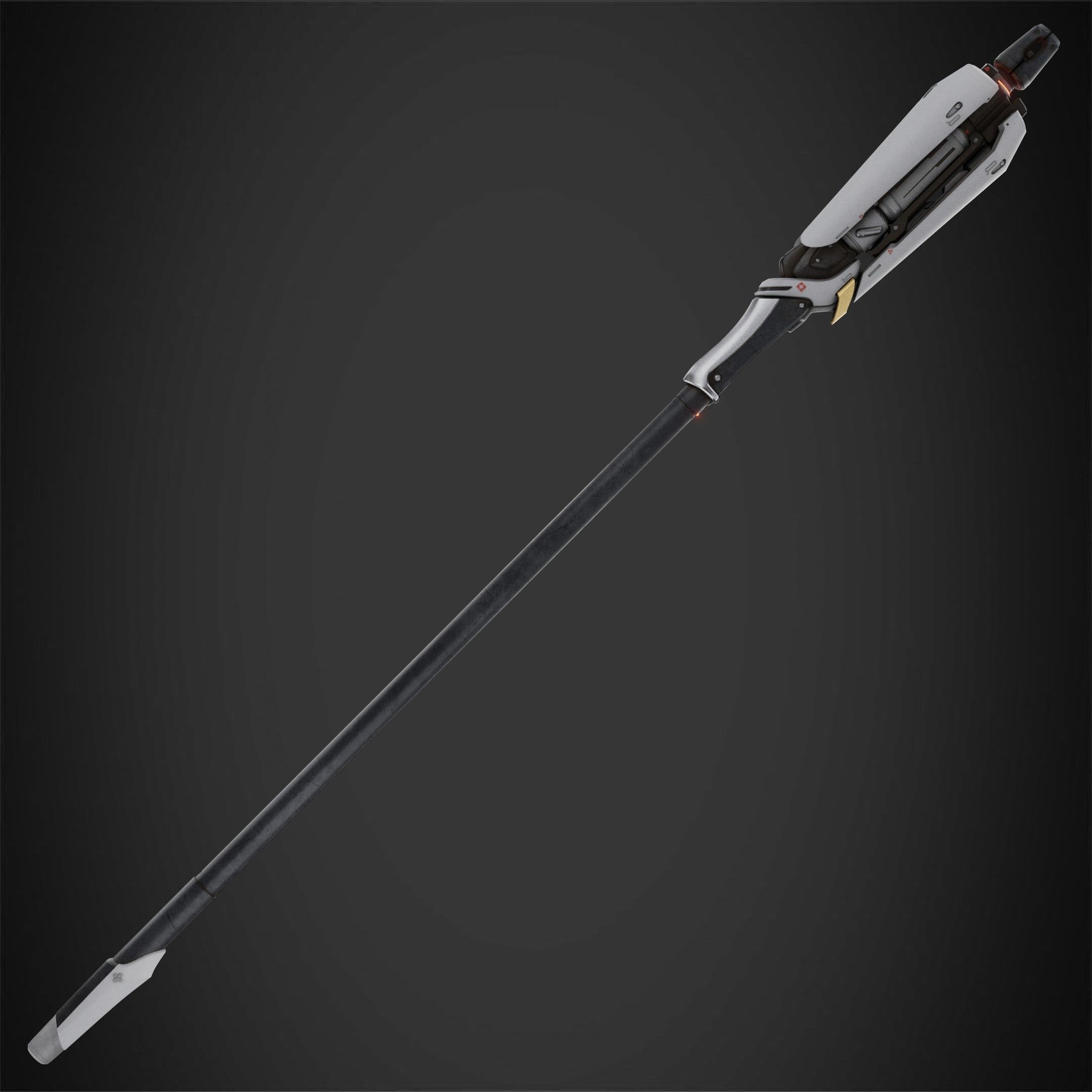 Overwatch Mercy Caduceus Staff for Cosplay 3D print model_3