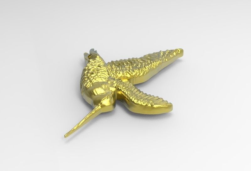 Woodcock 3d model relief  3D print model_6