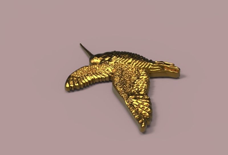 Woodcock 3d model relief  3D print model_4