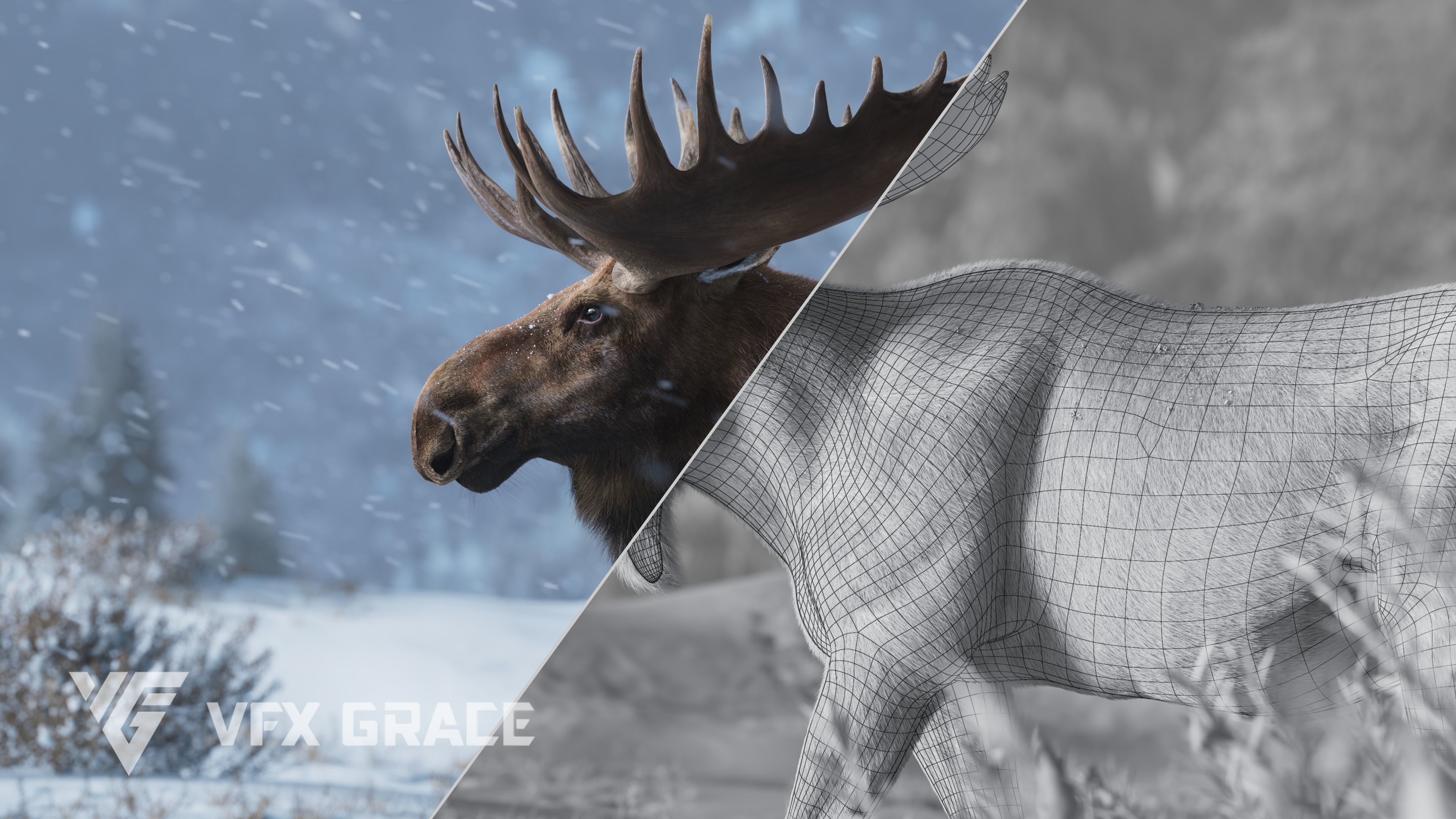 Moose Male UE Character Asset 3D model_11