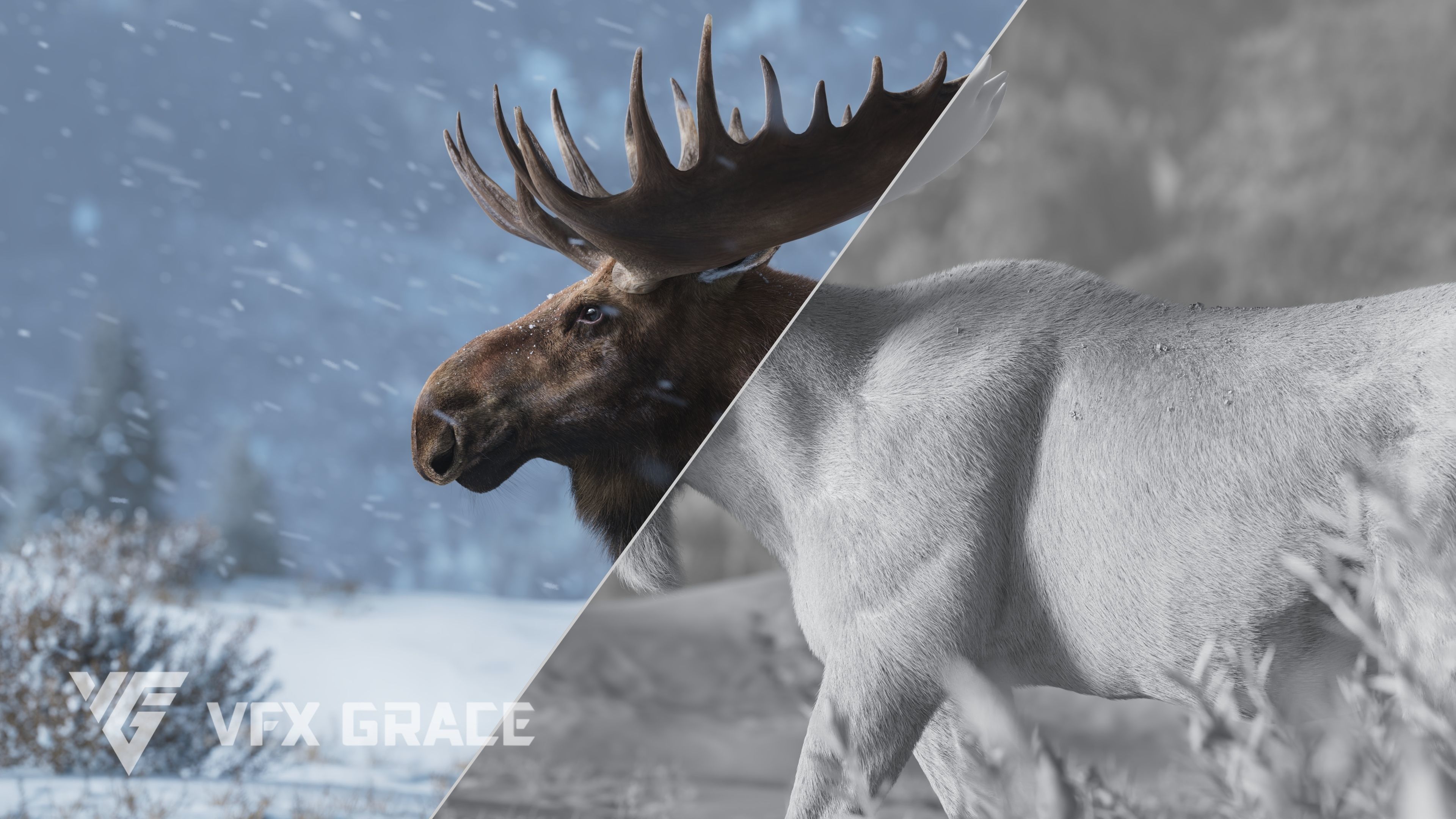 Moose Male UE Character Asset 3D model_10