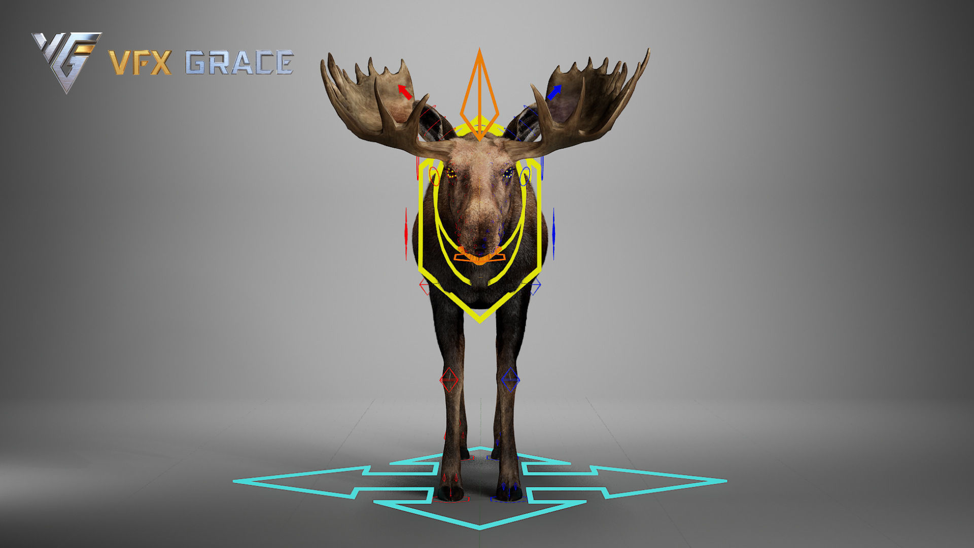 Moose Male UE Character Asset 3D model_19