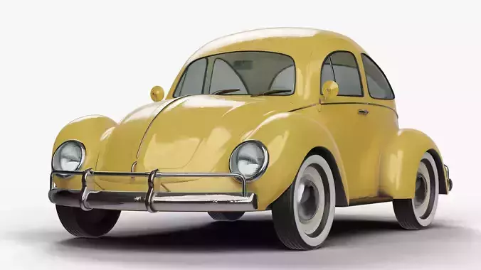 CARTOON CAR 001 Low-poly 3D model