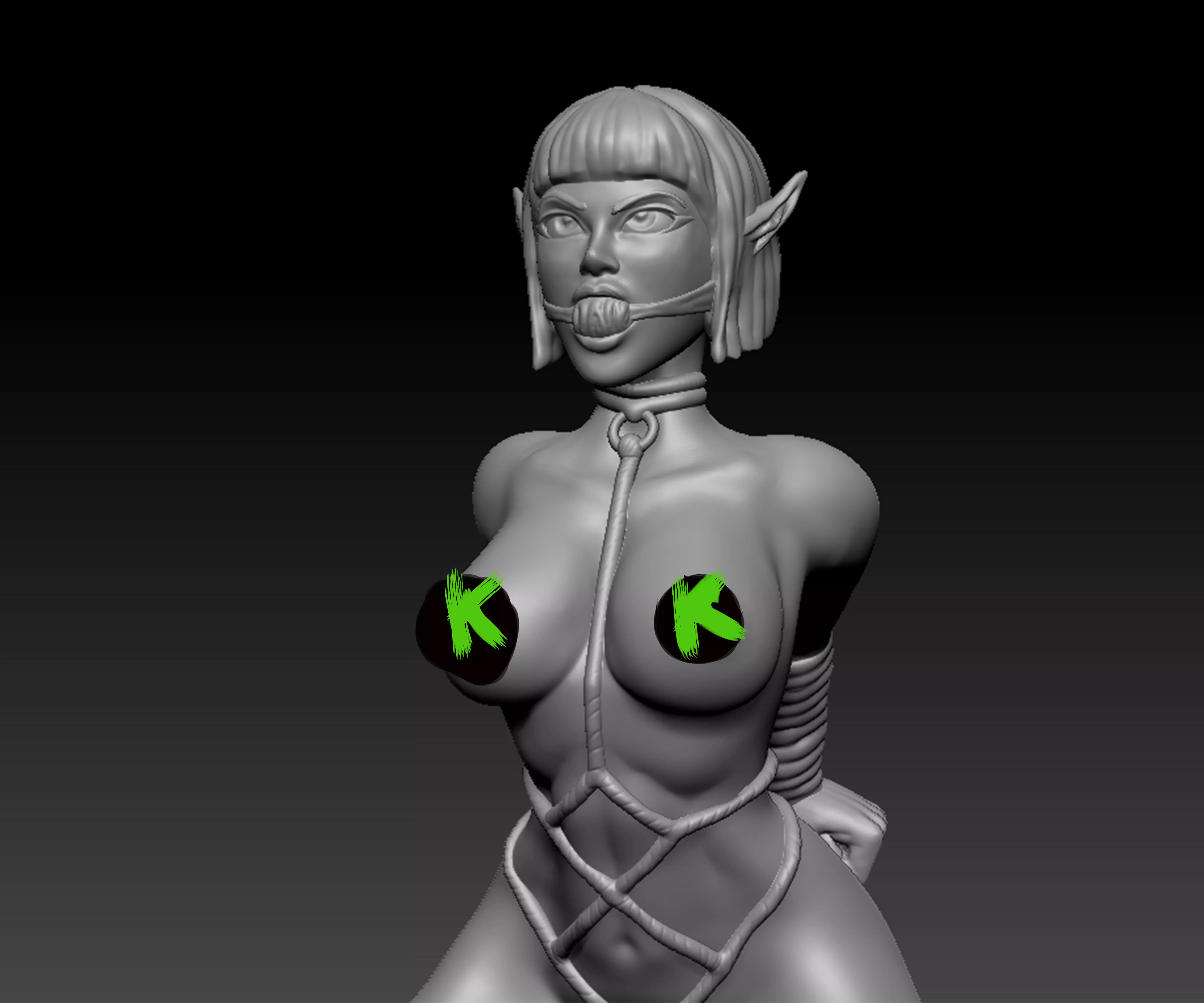 Luna christmas elf 3D print model_0