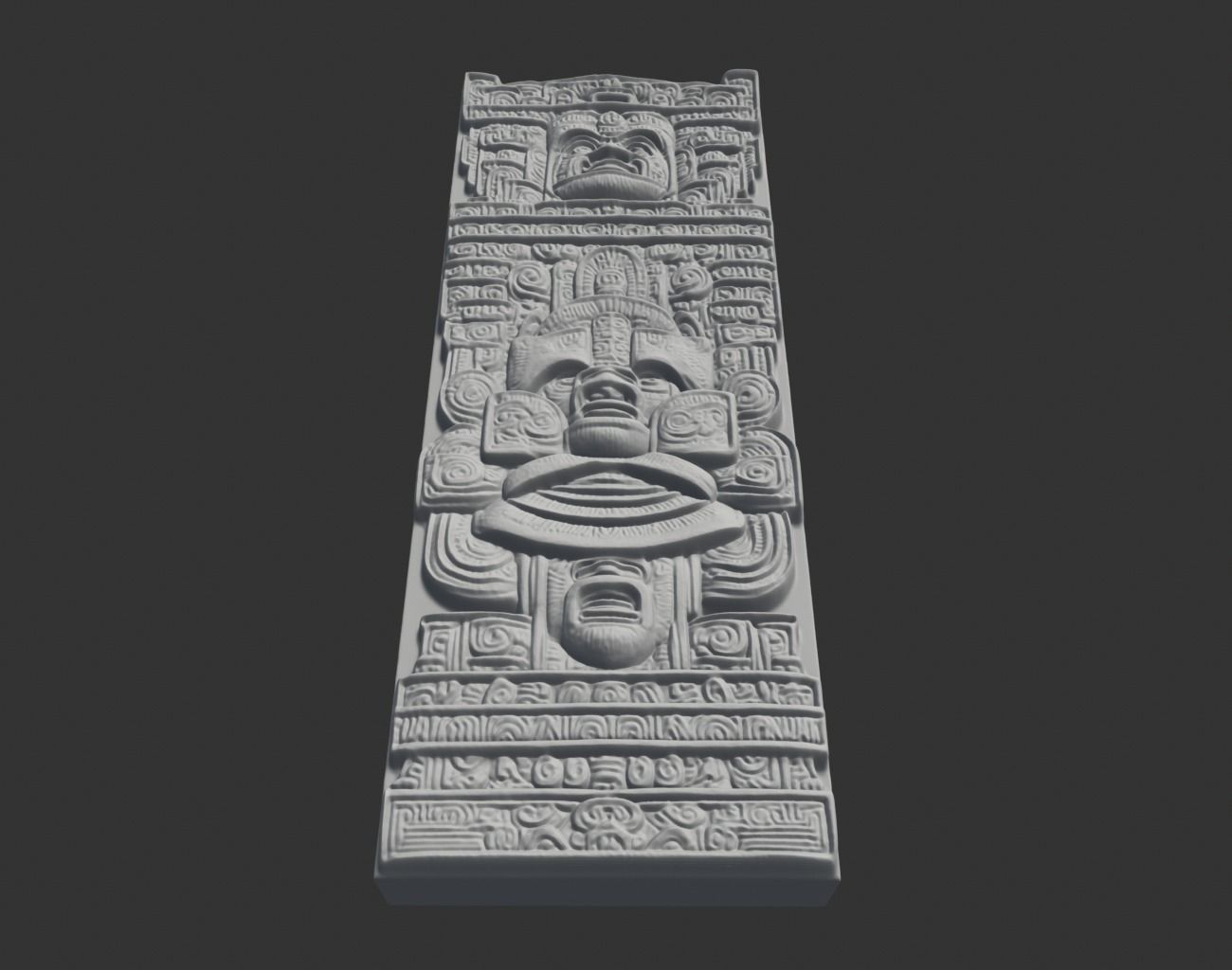 Mayan Decor Ornament 10 - 231206 3D print model_3