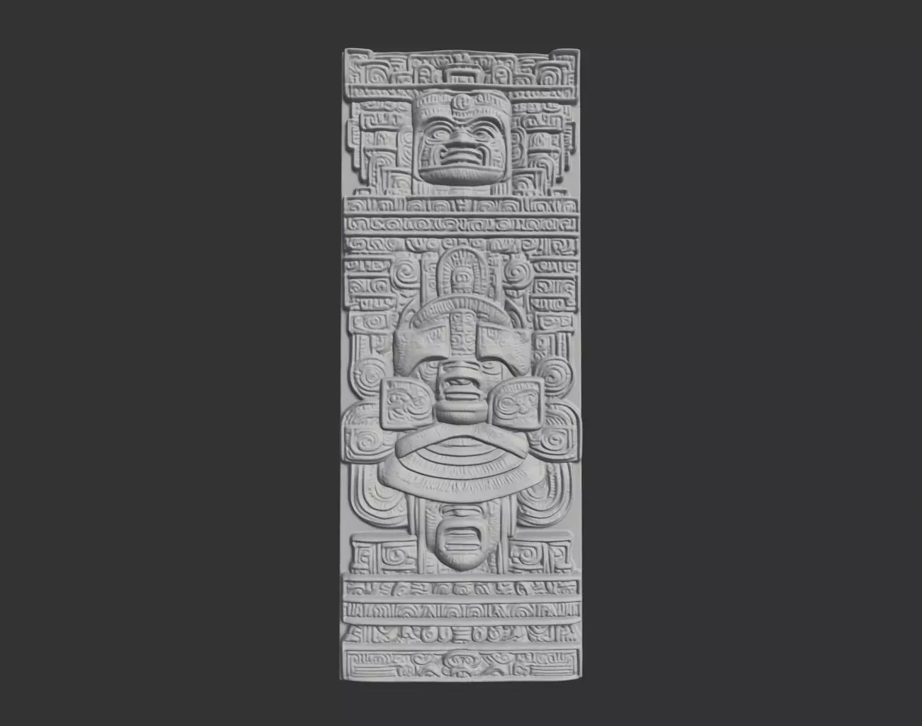 Mayan Decor Ornament 10 - 231206 3D print model_0