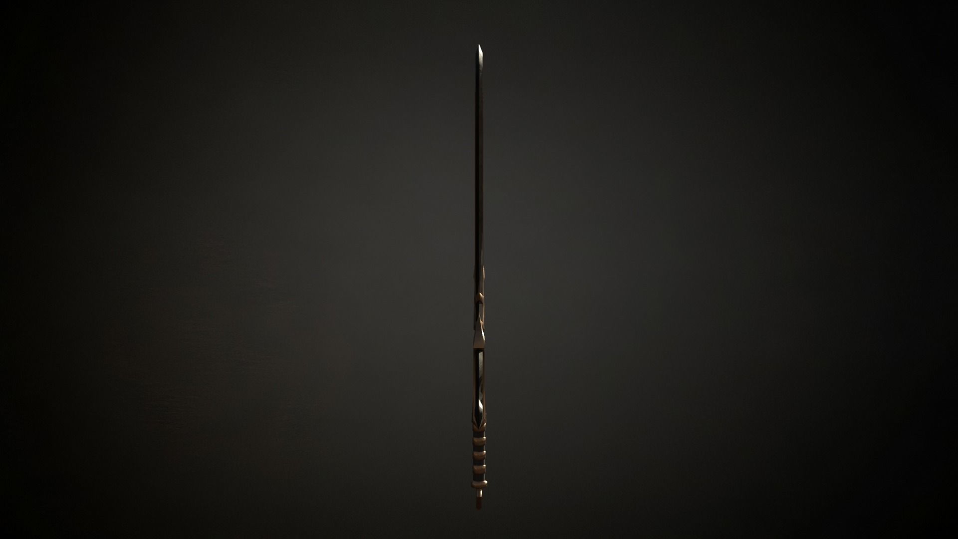 Medieval Evil  Fantasy Sword Low-poly 3D model_6