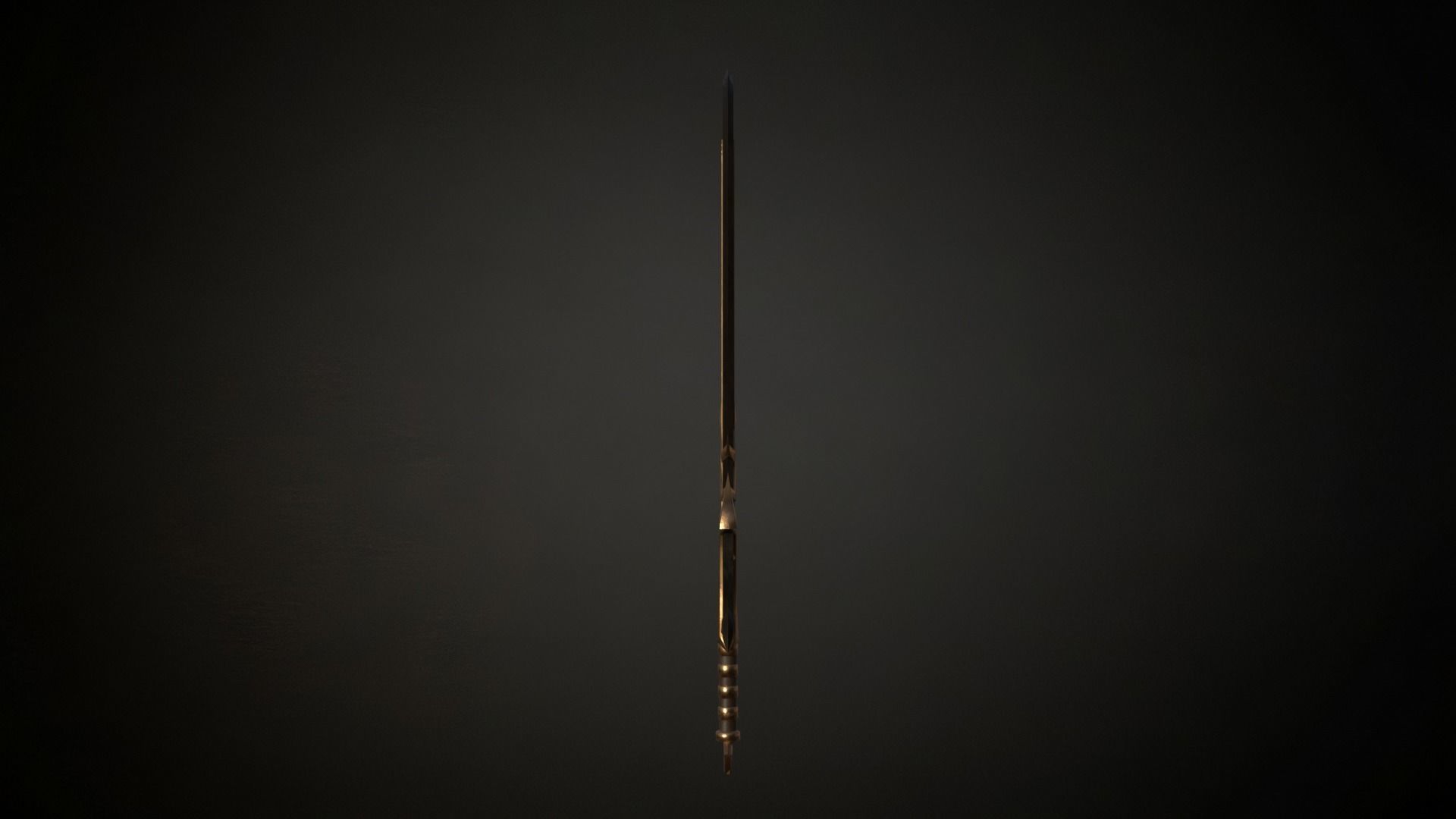 Medieval Evil  Fantasy Sword Low-poly 3D model_5