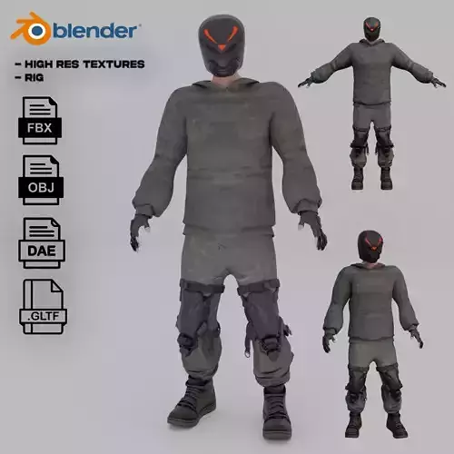 Cyberpunk Character Cyber Rascal