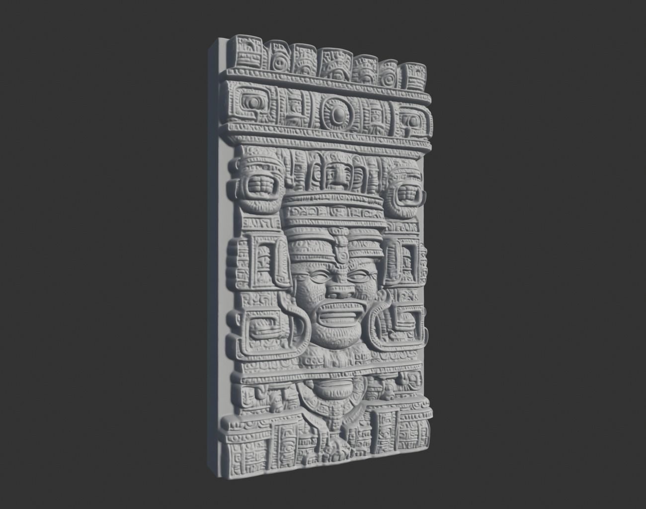 Mayan Decor Ornament 09 - 231206 3D print model_1