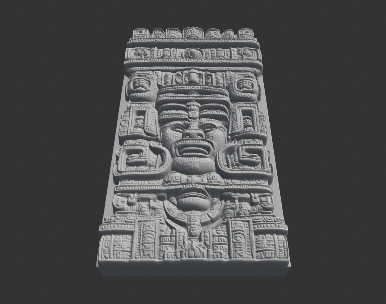 Mayan Decor Ornament 09 - 231206 3D print model_3