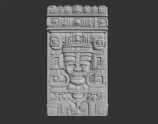 Mayan Decor Ornament 09 - 231206 3D print model