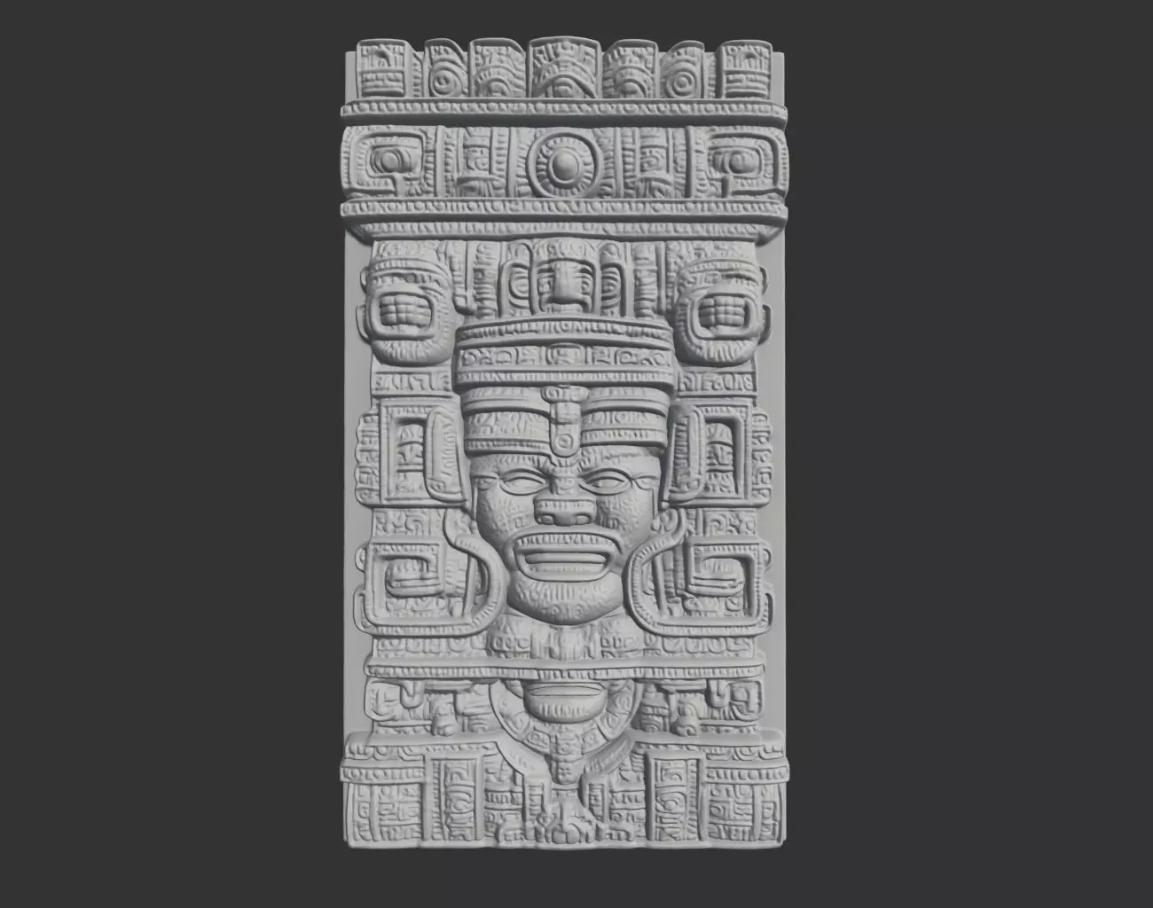 Mayan Decor Ornament 09 - 231206 3D print model_0