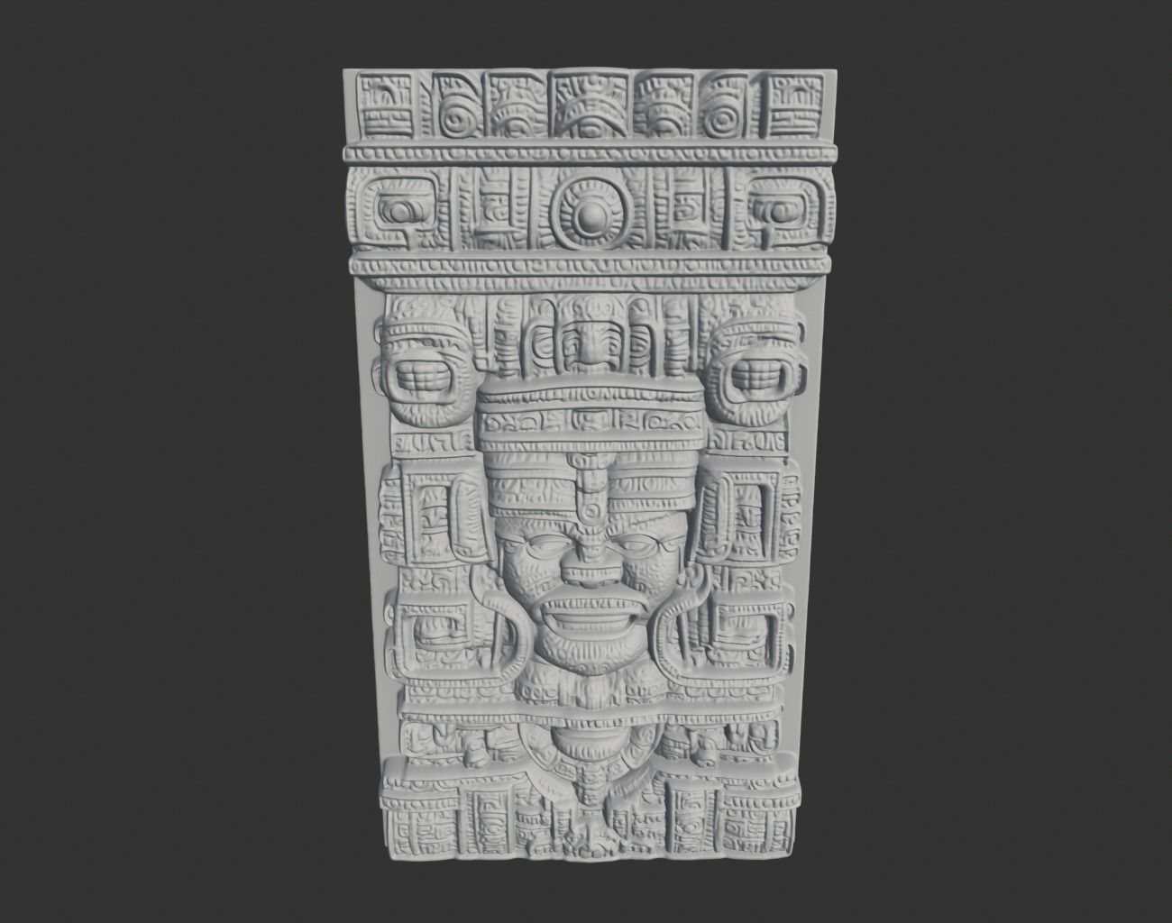 Mayan Decor Ornament 09 - 231206 3D print model_4