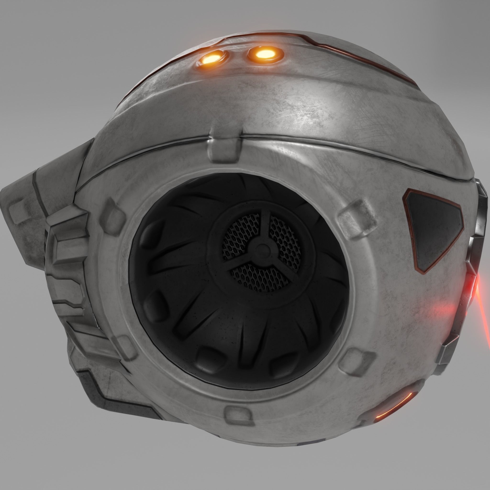Sci-Fi Drone Low-poly 3D model_3