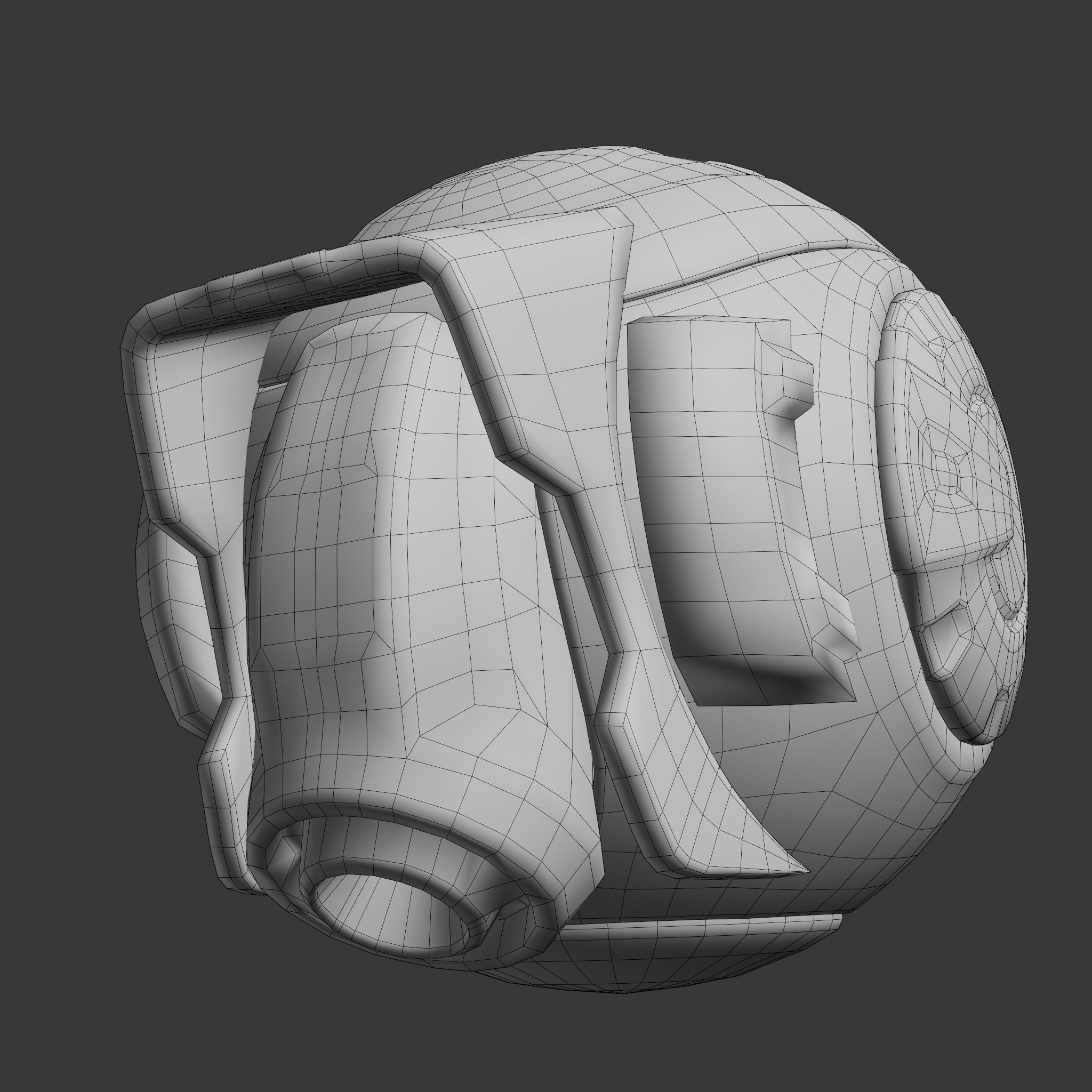 Sci-Fi Drone Low-poly 3D model_6
